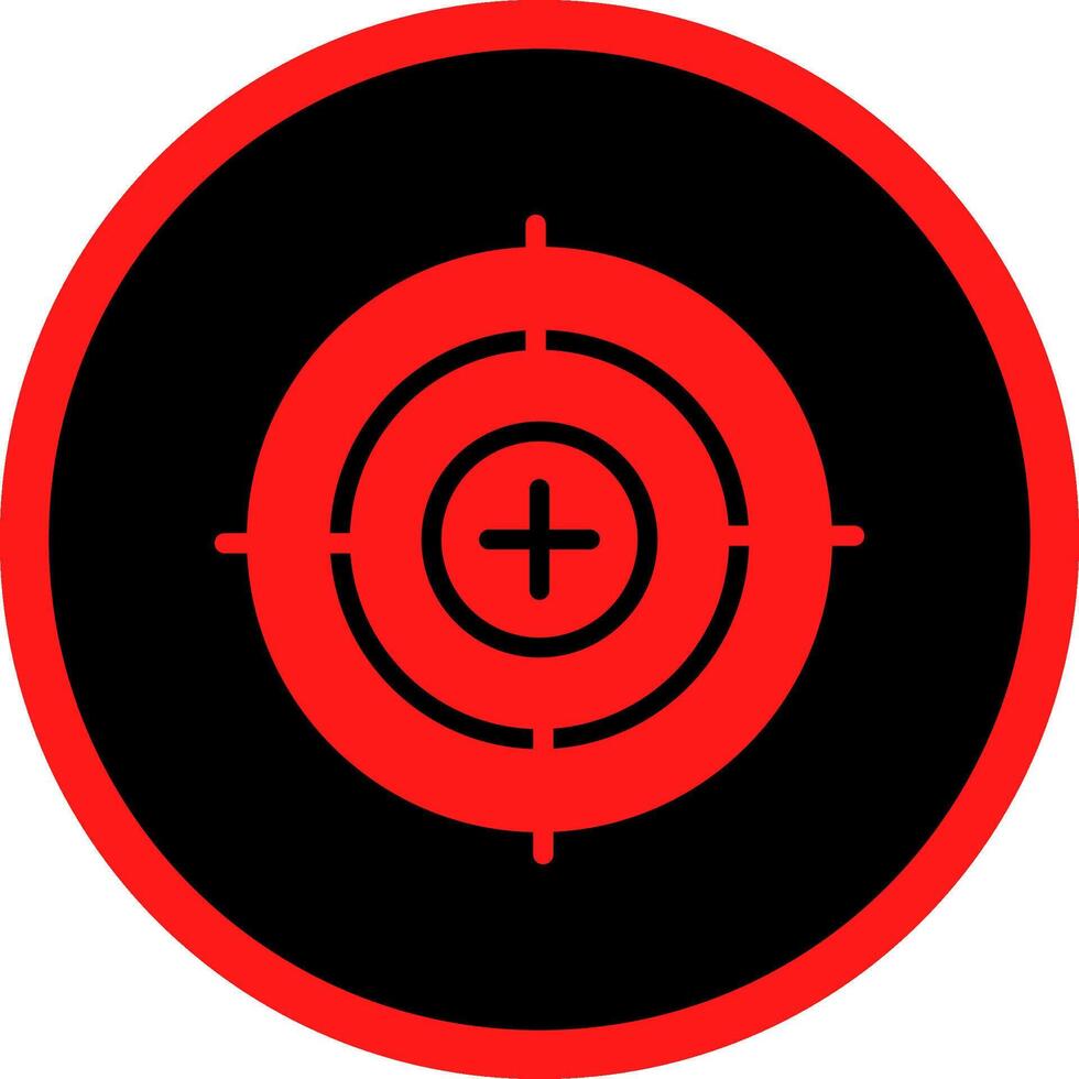 Crosshair Creative Icon Design vector