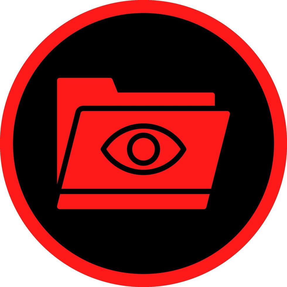 Watchlist Folder Creative Icon Design vector