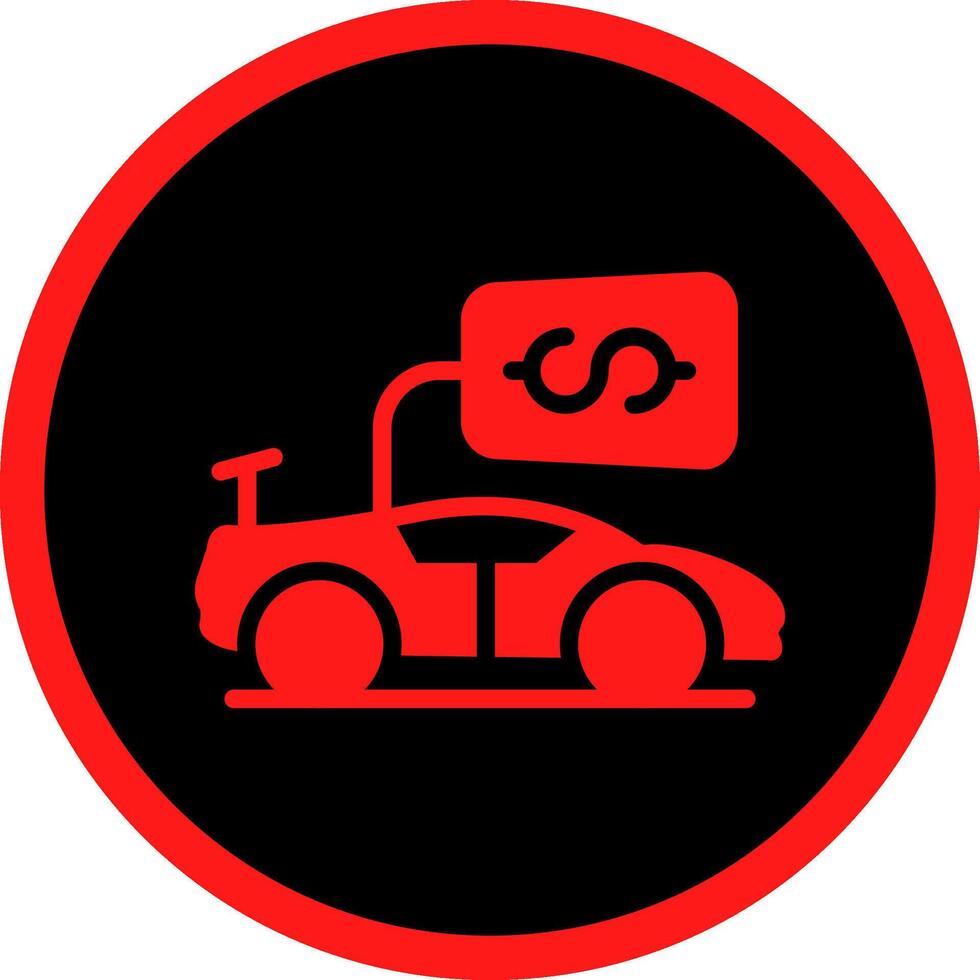 Vehicle Sales Creative Icon Design vector