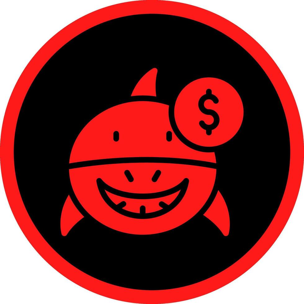 Loan Shark Creative Icon Design vector