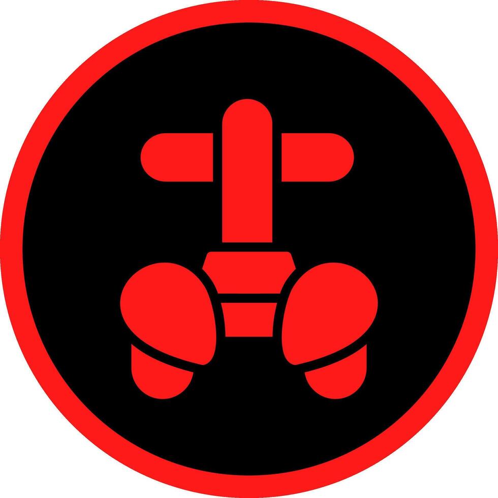Police Segway Creative Icon Design vector
