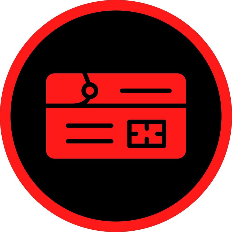 Debit Card Creative Icon Design vector