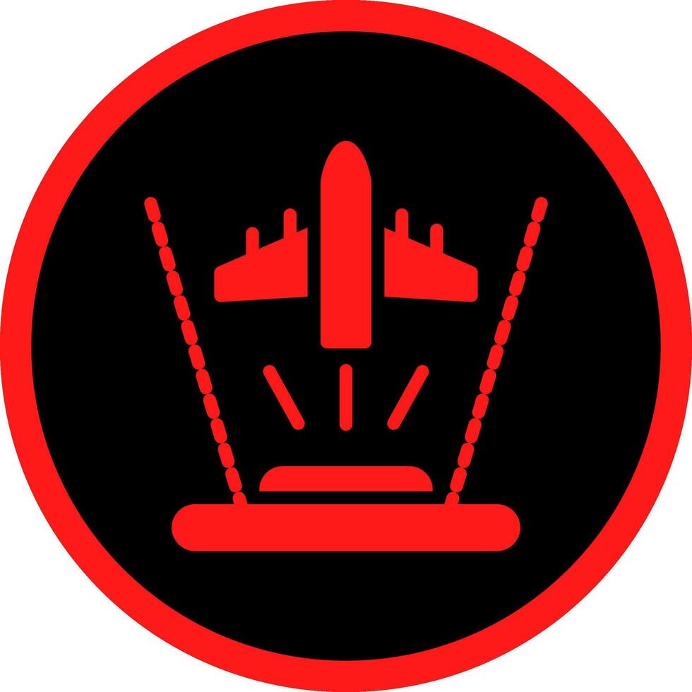 Ar Flight Training Creative Icon Design vector