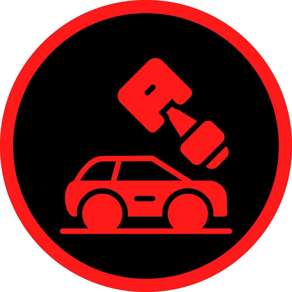 Car Parts Creative Icon Design vector