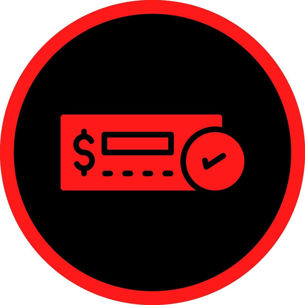 Cheque Deposit Creative Icon Design vector