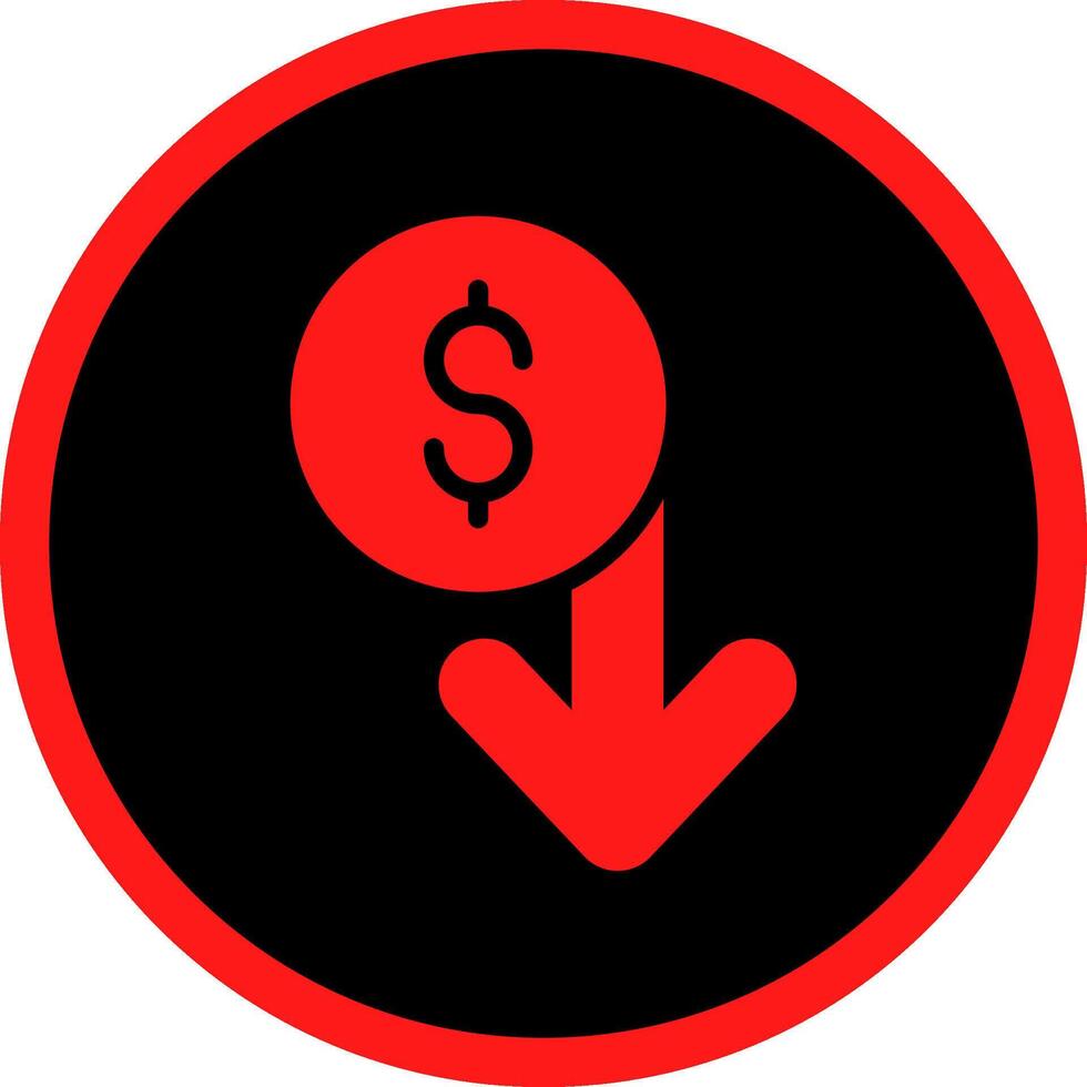 Capitalized Cost Reduction Creative Icon Design vector