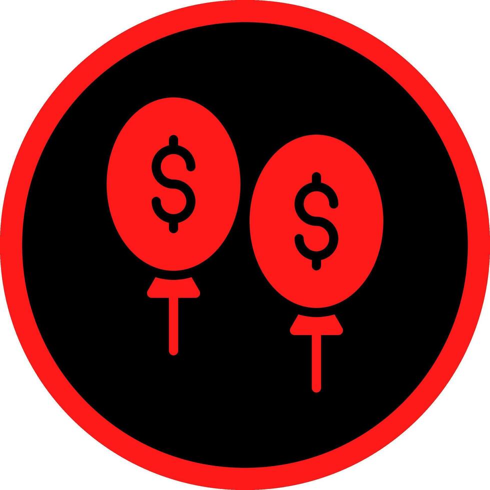 Balloon Payment Creative Icon Design vector