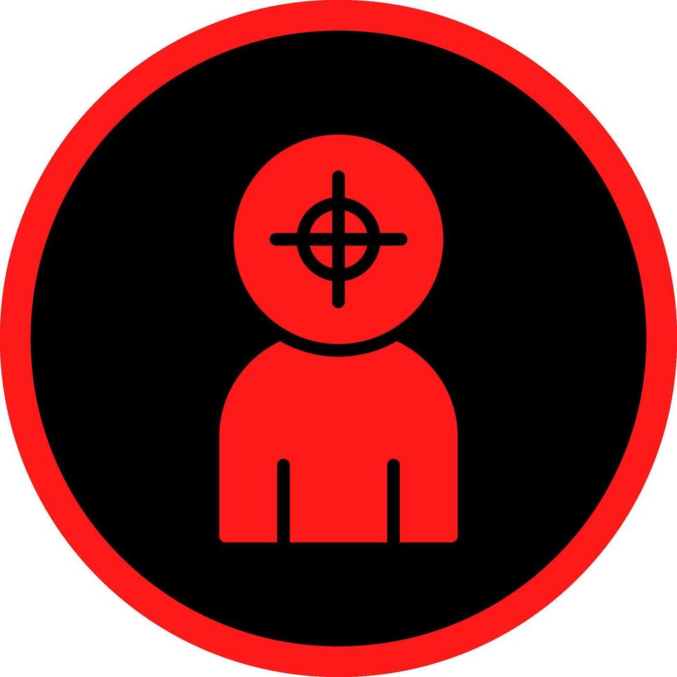 Police Shooting Creative Icon Design vector