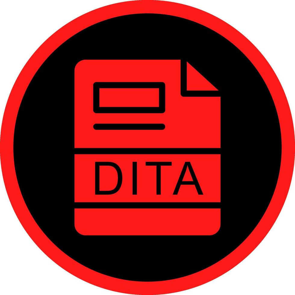 dita creativo icono diseño vector