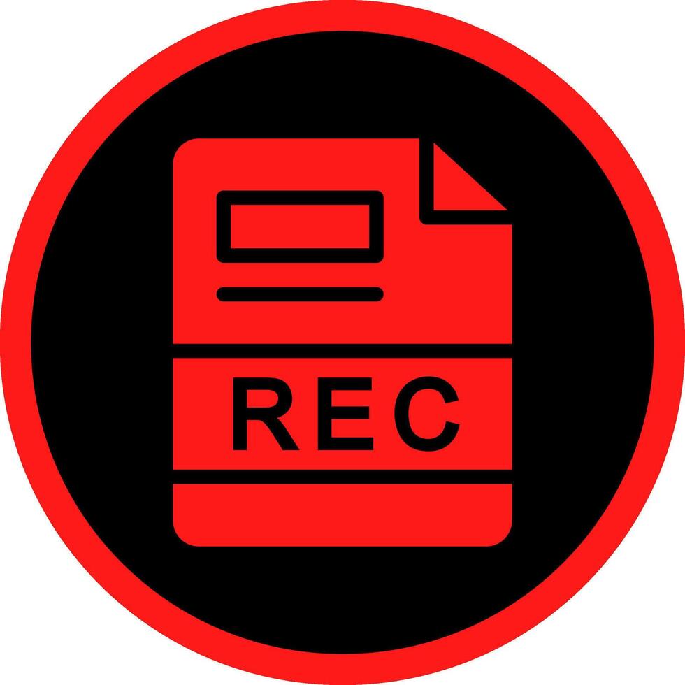 REC Creative Icon Design vector