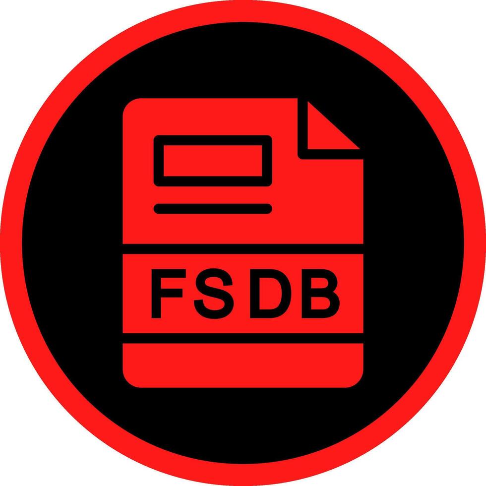 fsdb creativo icono diseño vector