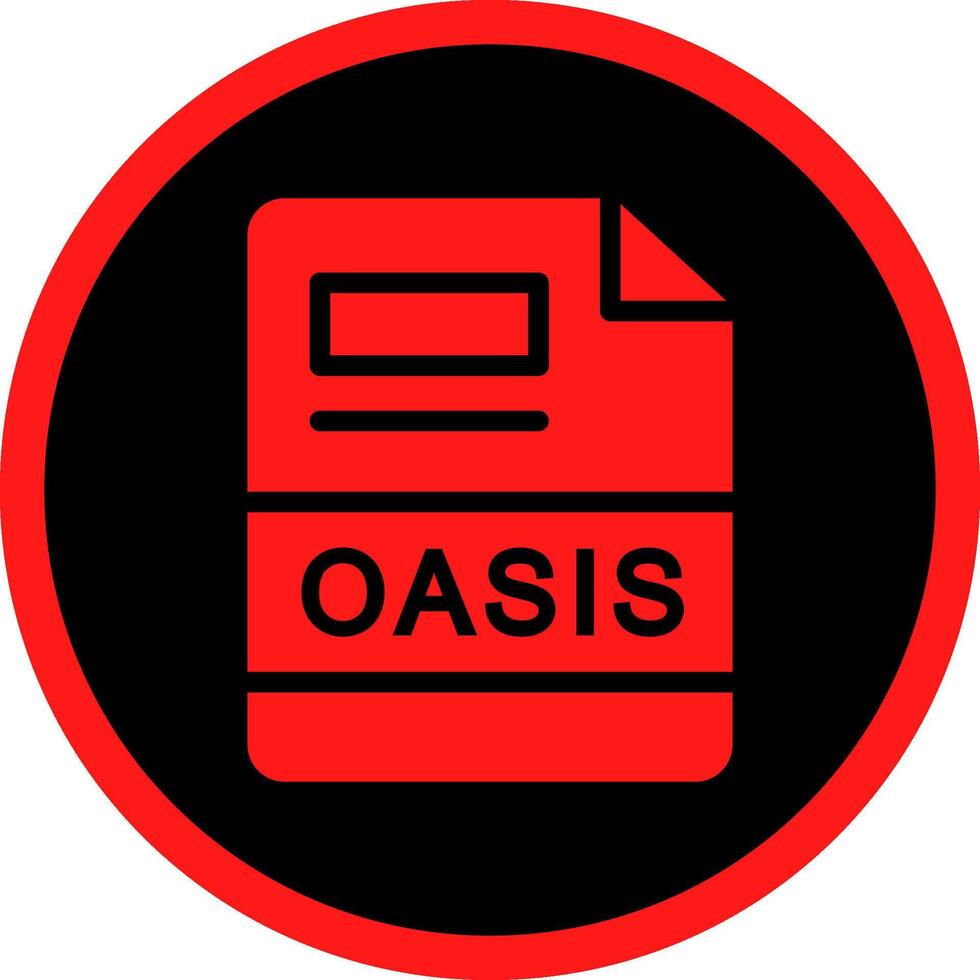 oasis creativo icono diseño vector