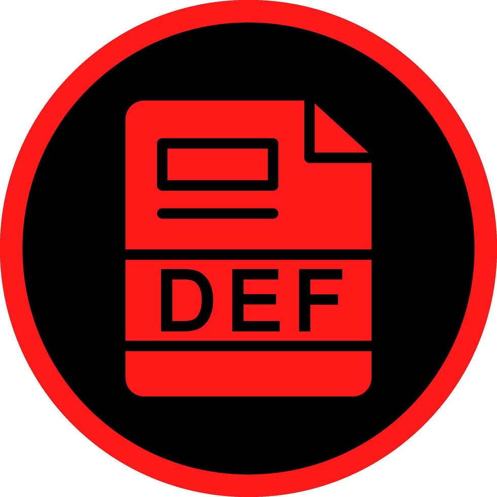 DEF Creative Icon Design vector