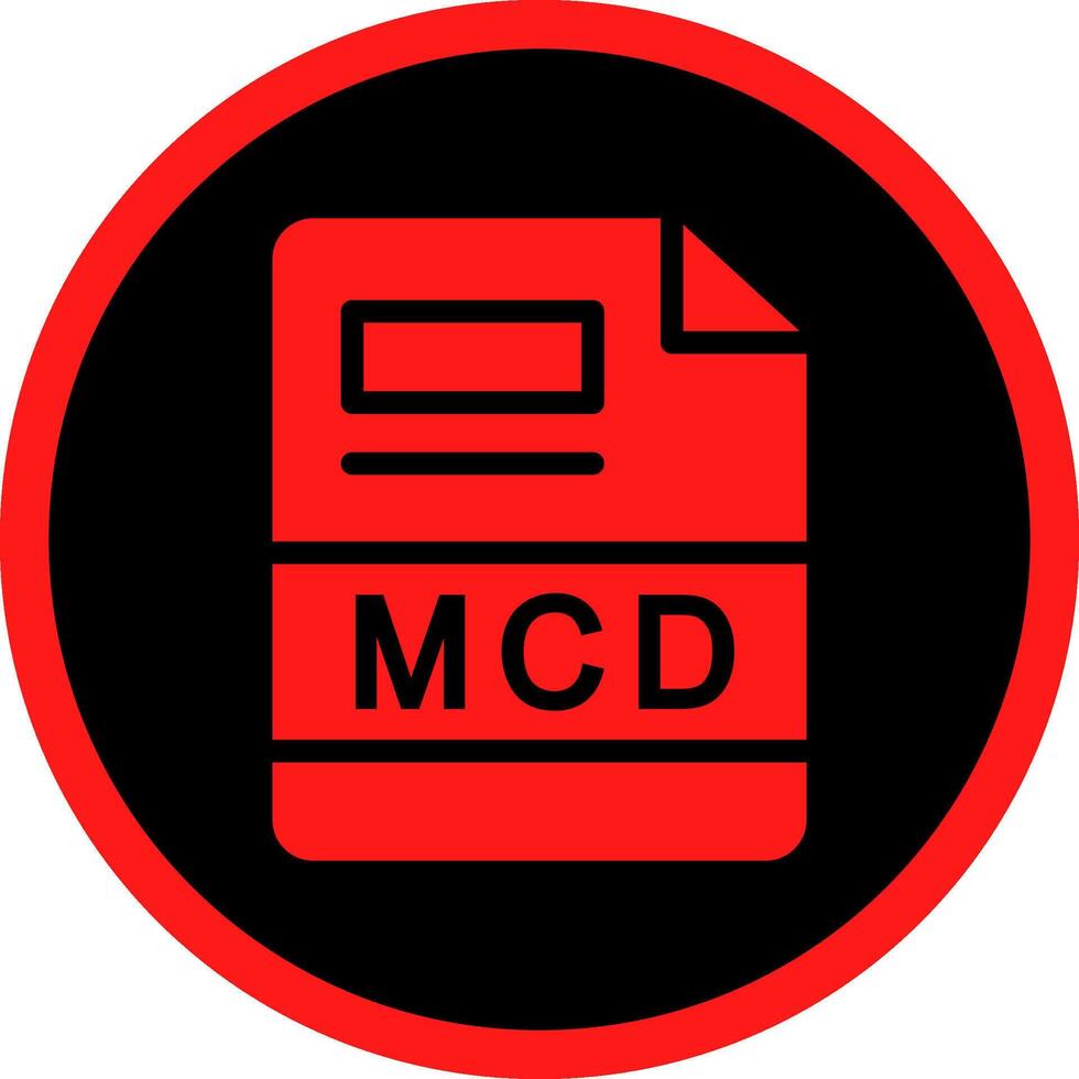mcd creativo icono diseño vector