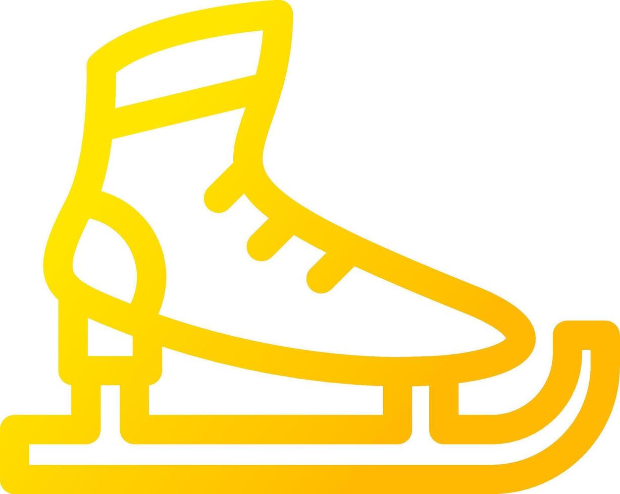 diseño de icono creativo de patines de hielo vector