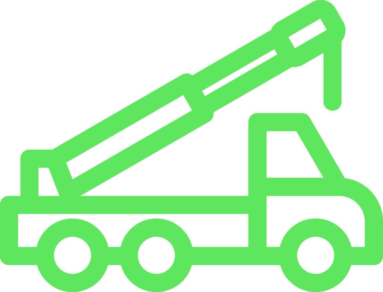 Crane Truck Creative Icon Design vector