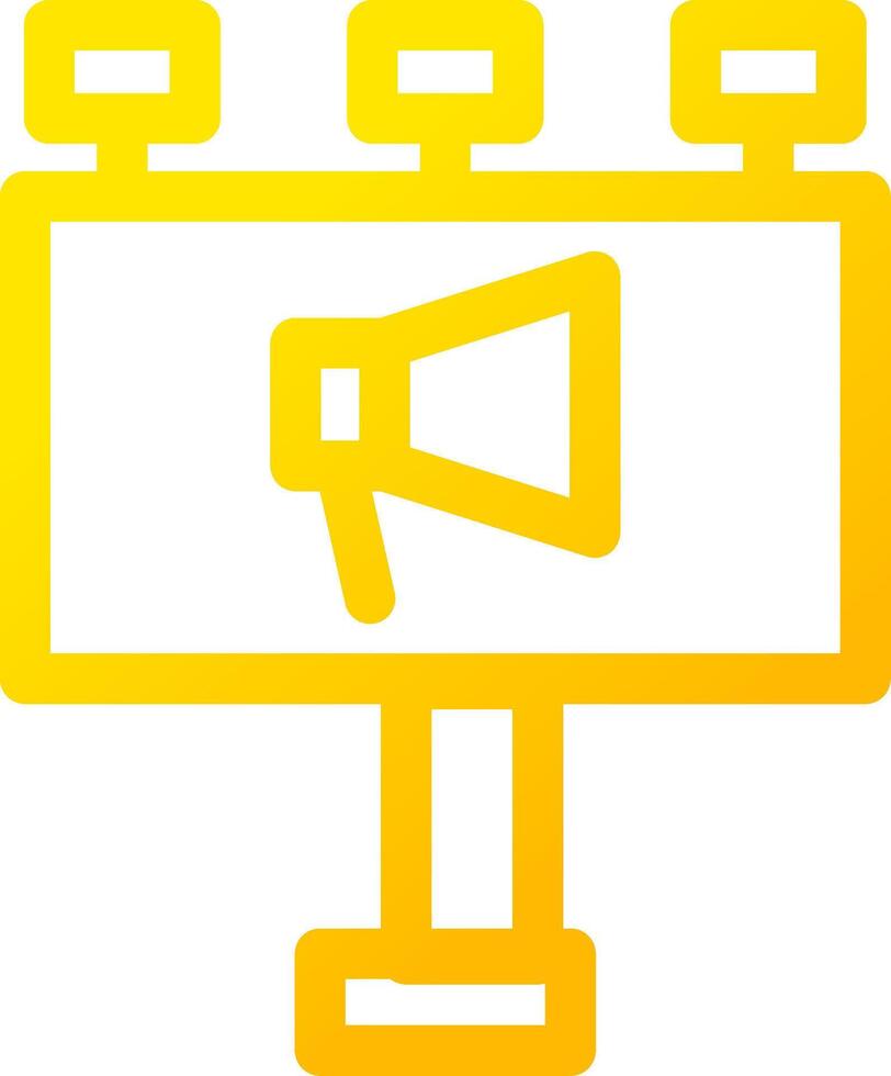 Billboard Creative Icon Design vector