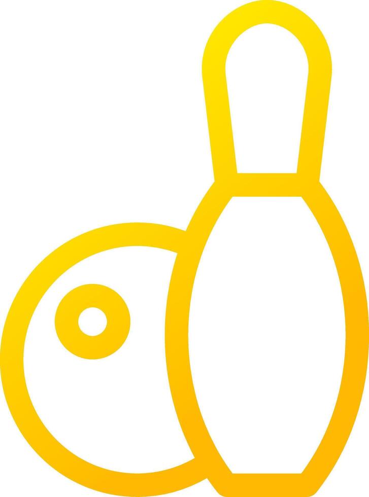 Bowling Creative Icon Design vector