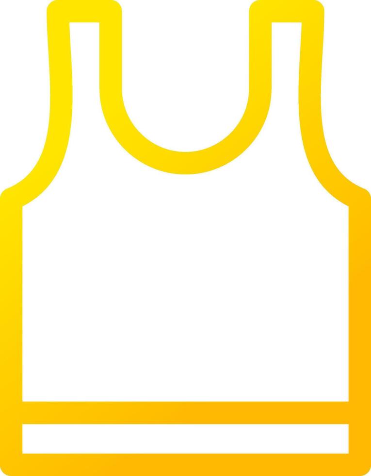 Tank Top Creative Icon Design vector