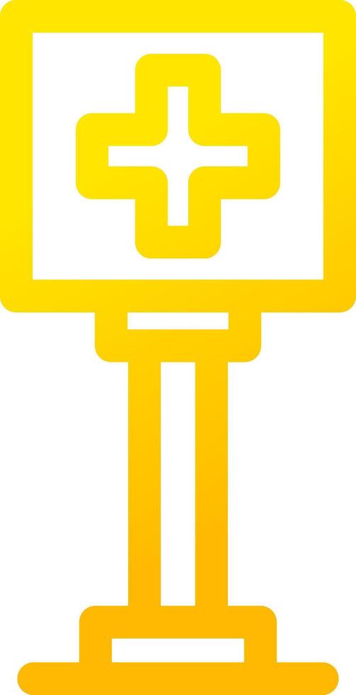 Healthcare Sign Board Creative Icon Design vector