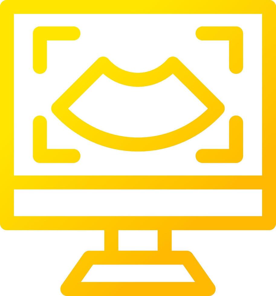 Ultrasound Creative Icon Design vector