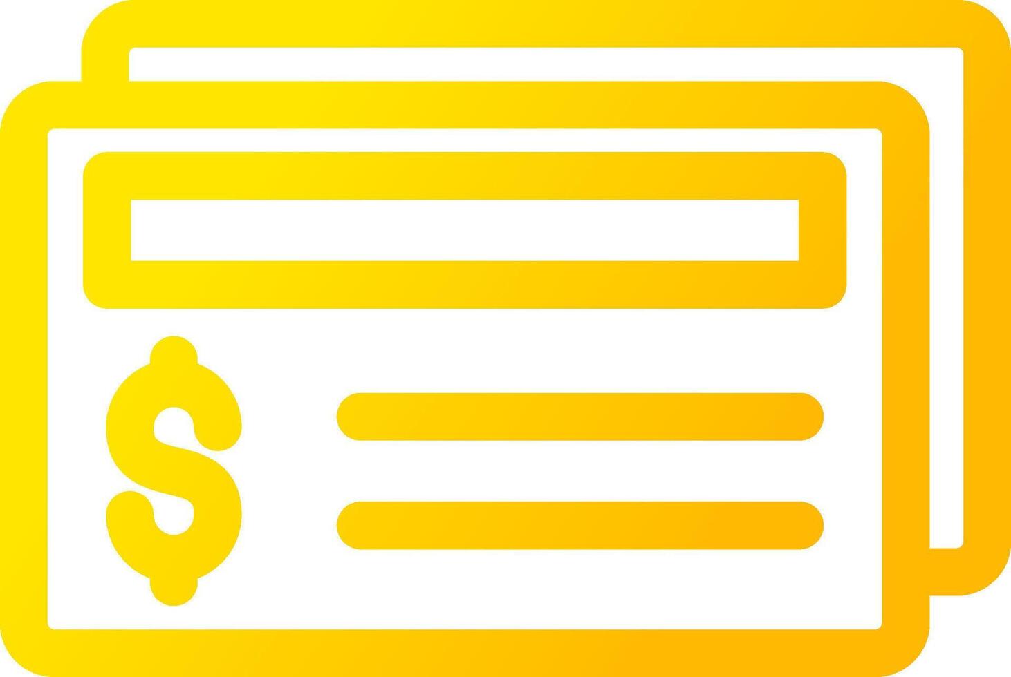 Cheque Creative Icon Design vector