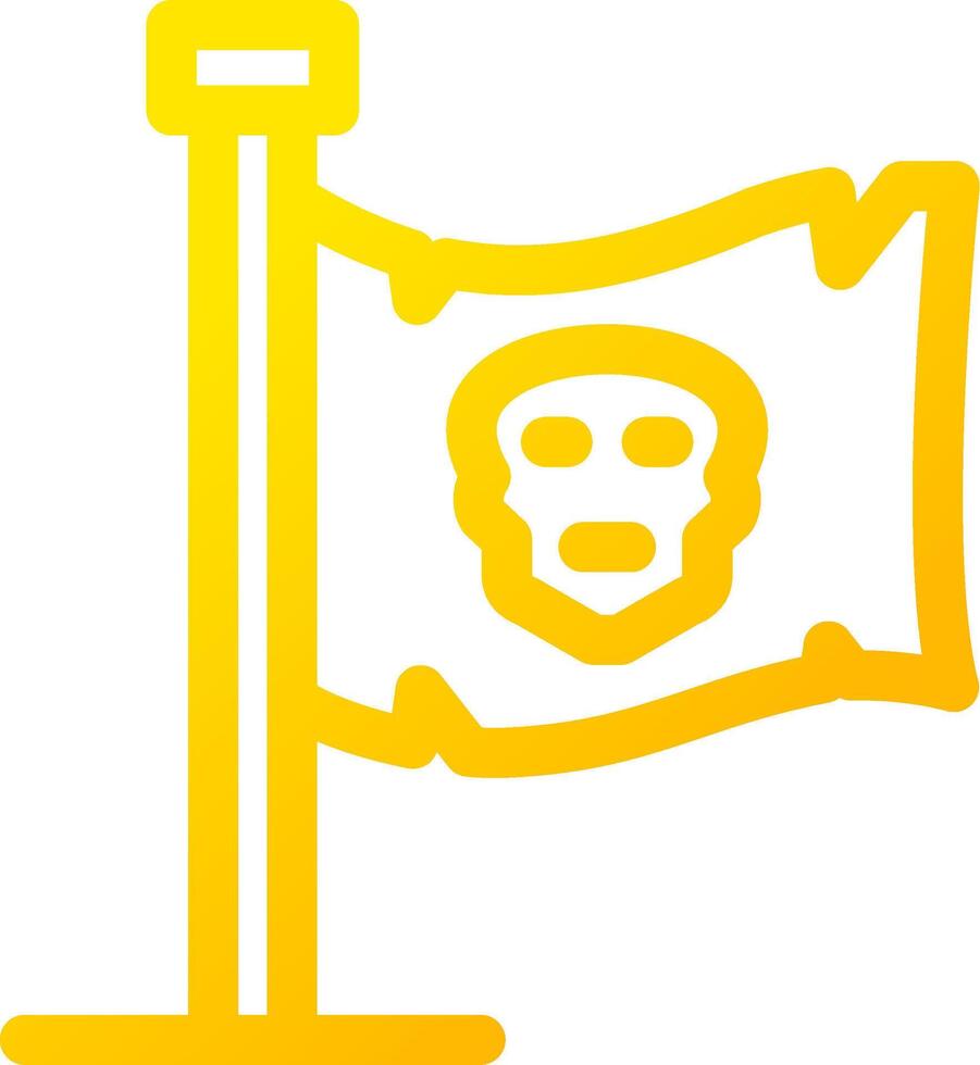 Pirates Flag Creative Icon Design vector