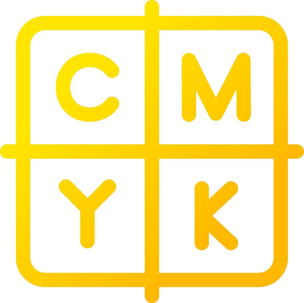 CMYK Creative Icon Design vector