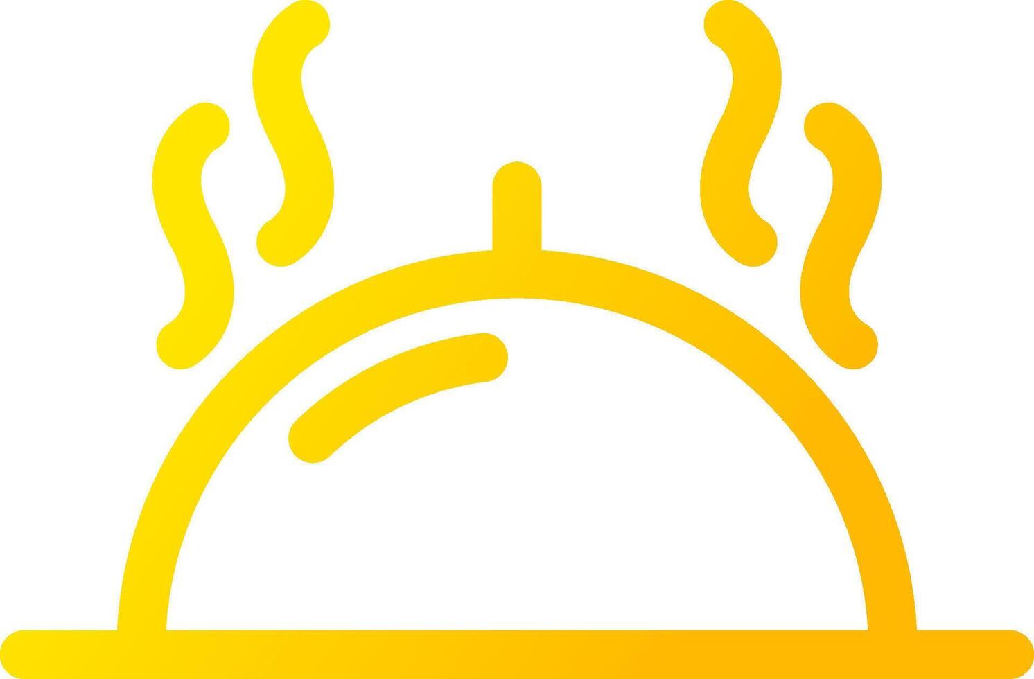 Serving Dish Creative Icon Design vector