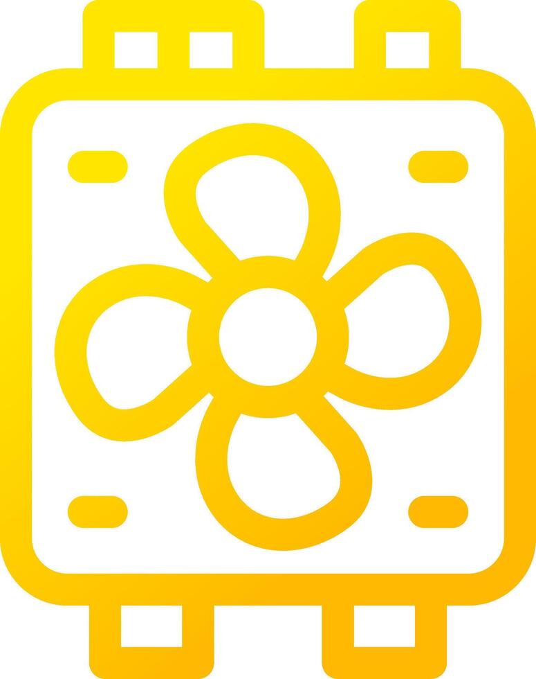 Coller Fan Creative Icon Design vector
