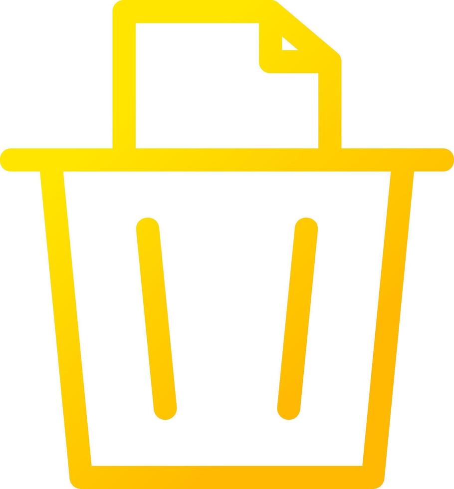 Paper Bin Creative Icon Design vector