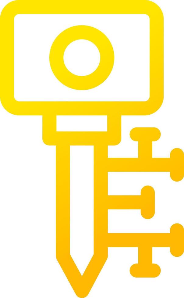 Digital Key Creative Icon Design vector