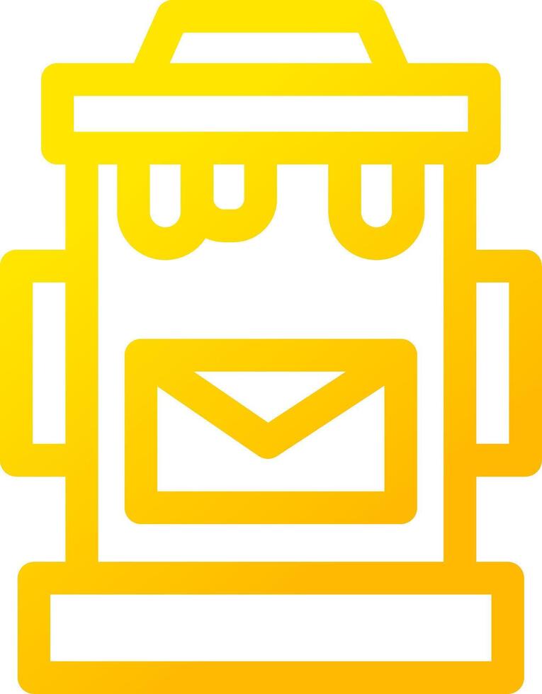 Postbox Creative Icon Design vector