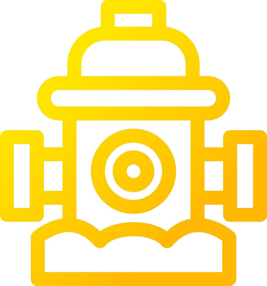 Fire Hydrant Creative Icon Design vector
