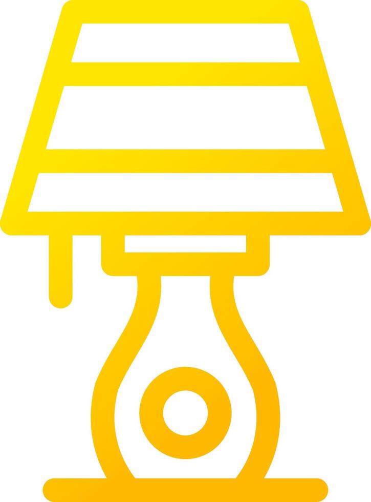 Table Lamp Creative Icon Design vector