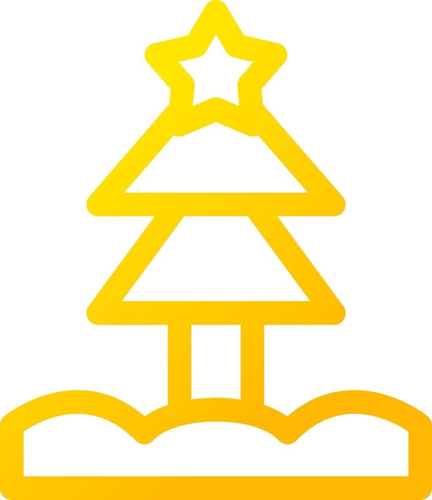 Christmas Tree Creative Icon Design vector