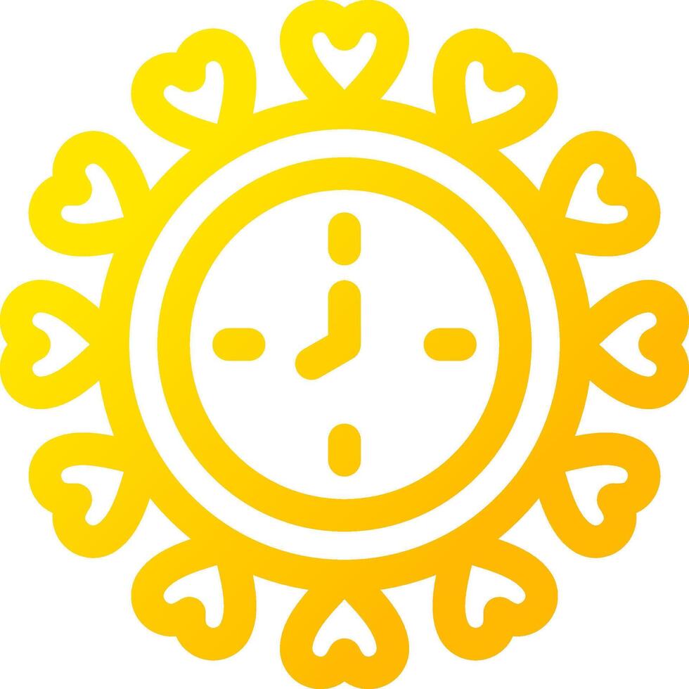Wall Clock Creative Icon Design vector