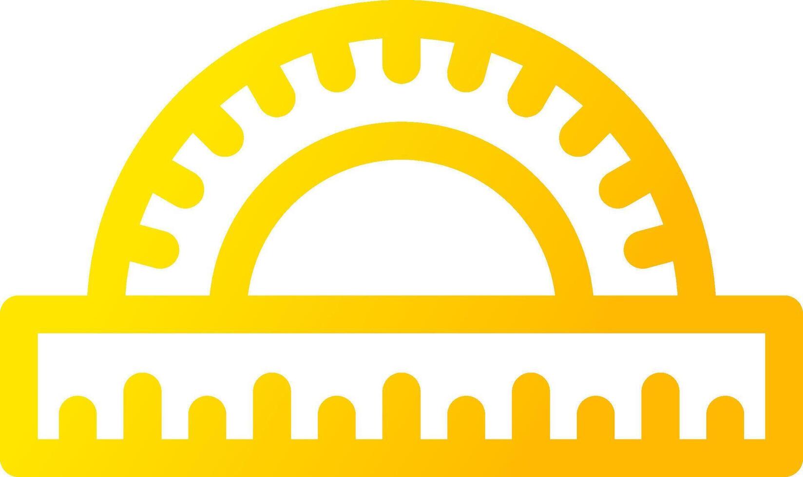 Protractor Creative Icon Design vector