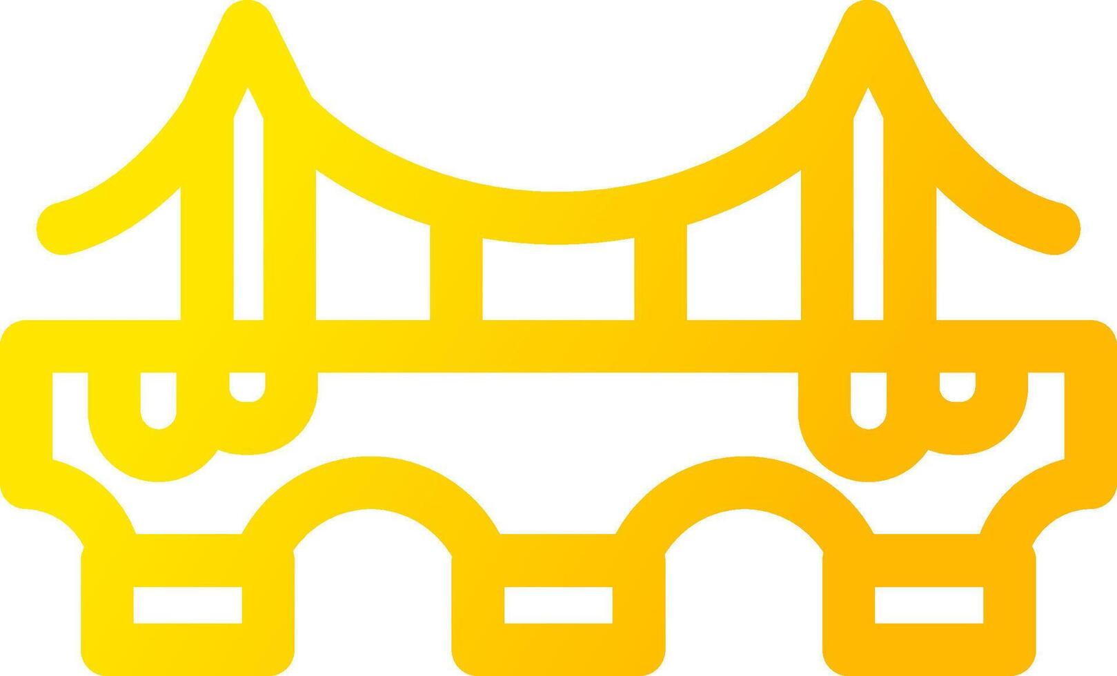 Bridge Creative Icon Design vector