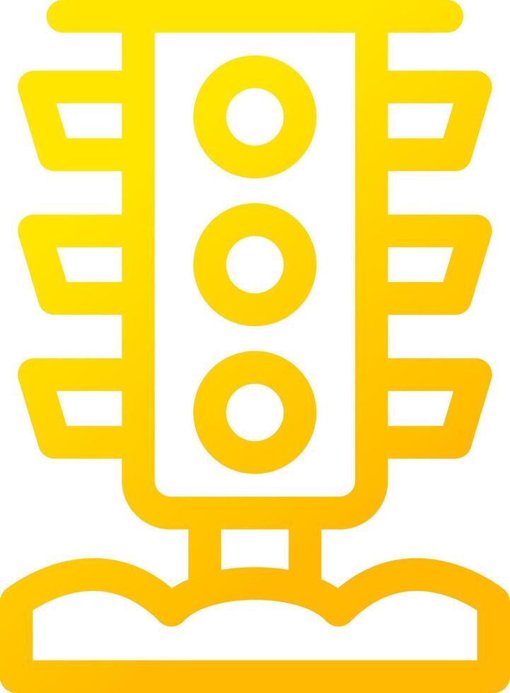 Traffic Light Creative Icon Design vector