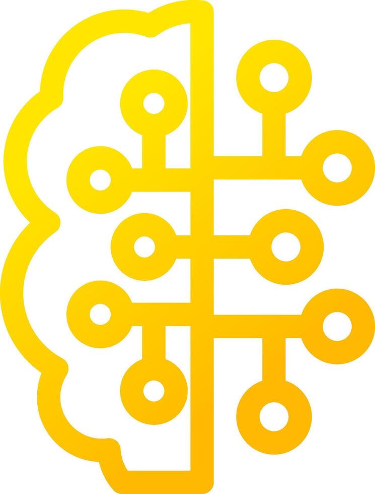 Artificial Intelligence Creative Icon Design vector