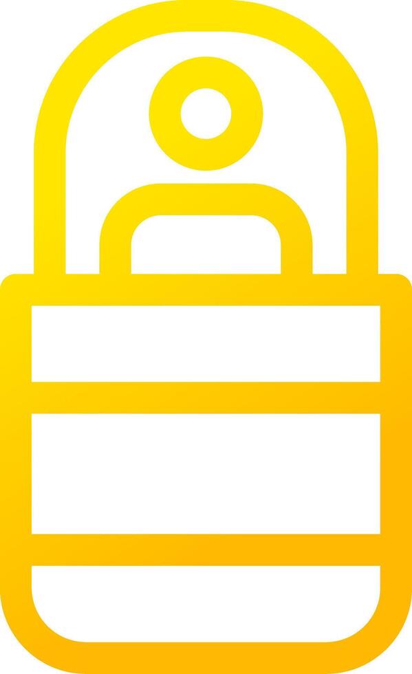 Sleeping Bag Creative Icon Design vector