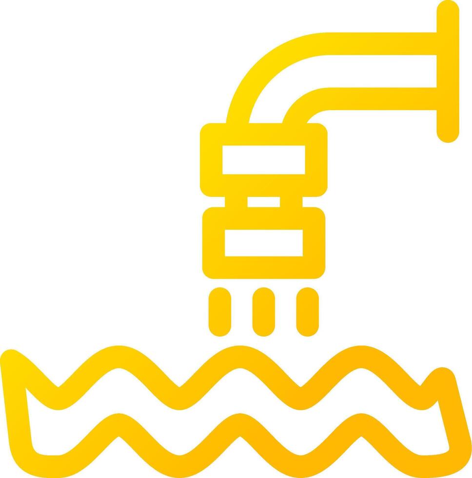 Waste Water Creative Icon Design vector