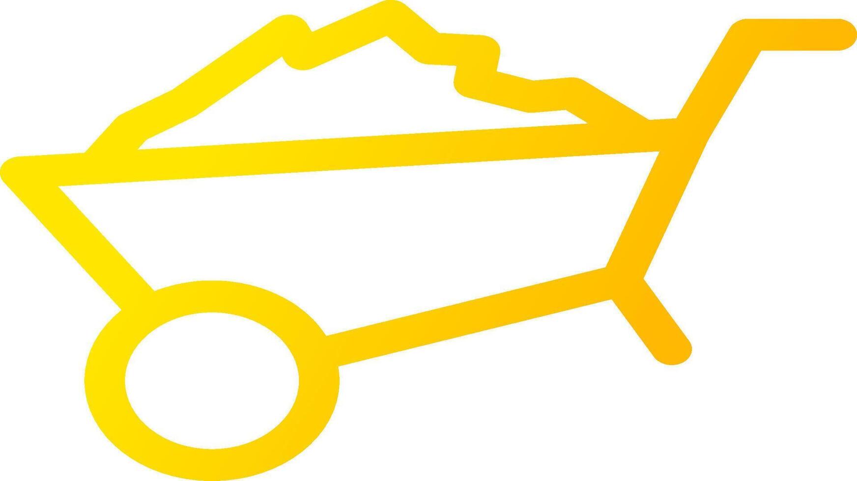 Wheelbarrow Creative Icon Design vector