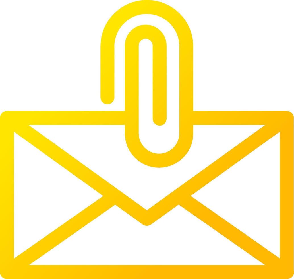 Attach File Email Creative Icon Design vector