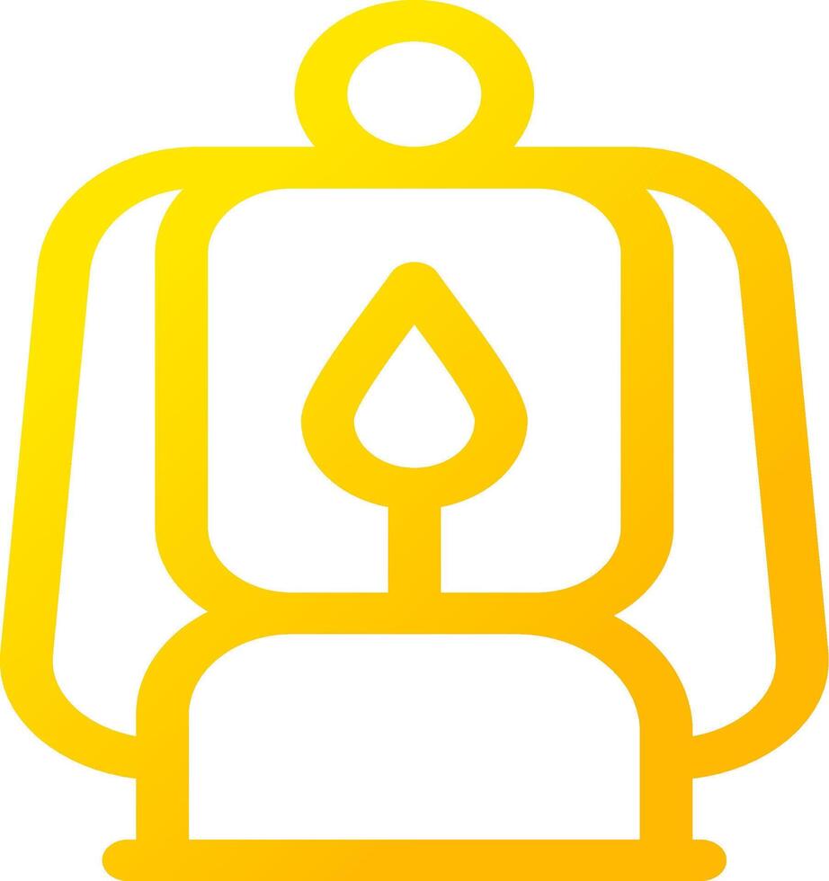 Oil Lamp Creative Icon Design vector