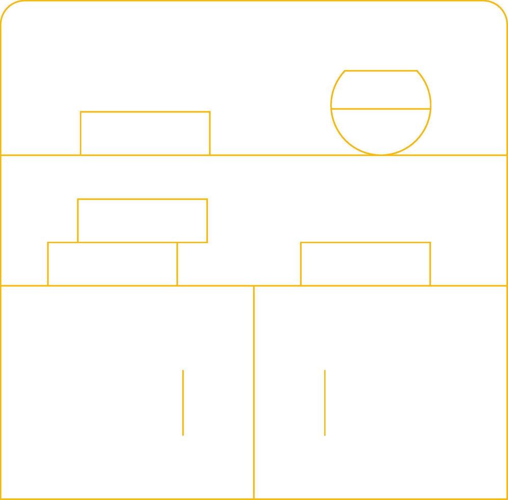 Bookshelf Creative Icon Design vector