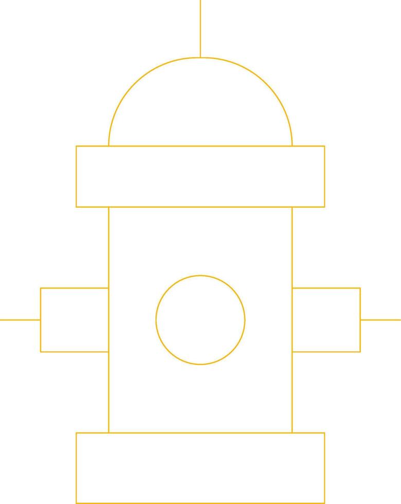Fire Hydrant Creative Icon Design vector