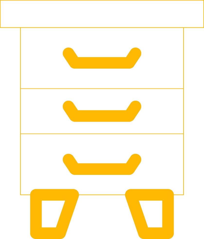 Bedside Table Creative Icon Design vector