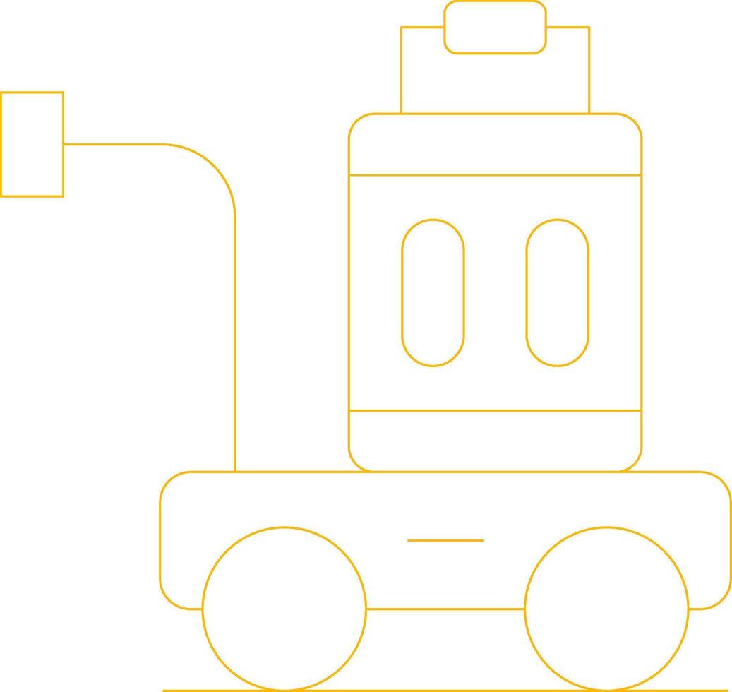 Luggage Cart Creative Icon Design vector